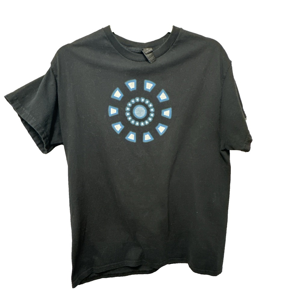 Tony Stark / Iron Man Arc Reactor Logo T-Shirt - Marvel / Avengers Med EUC - Picture 1 of 8